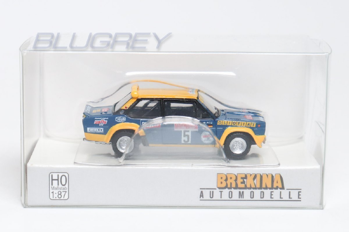 ブレキナ 1/87 フィアット 131 アバルト サンレモラリー 1977 #5 BREKINA FIAT ABARTH RALLY SANREMO ミニカー HOスケール_画像4