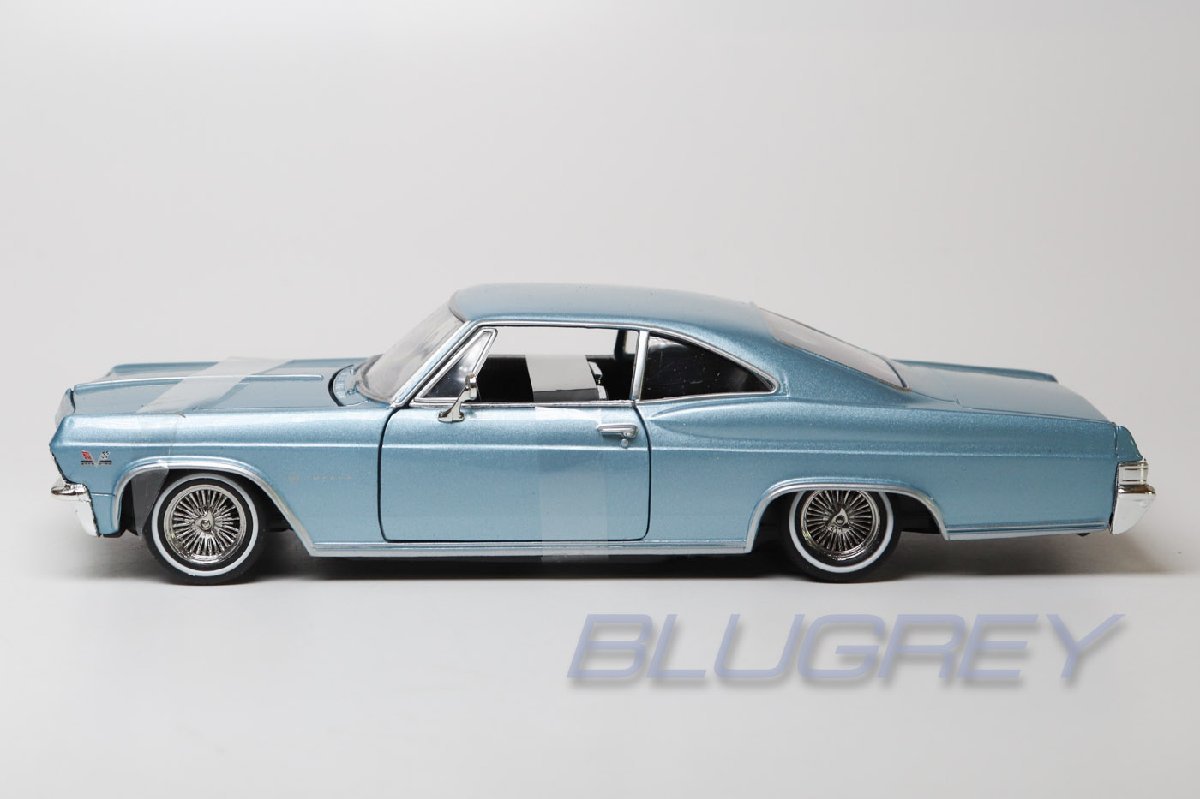WELLY 1/24 Lowrider Chevrolet Impala SS 396 1965 голубой Mijo ограничение Low Rider Chevy Impala миникар 