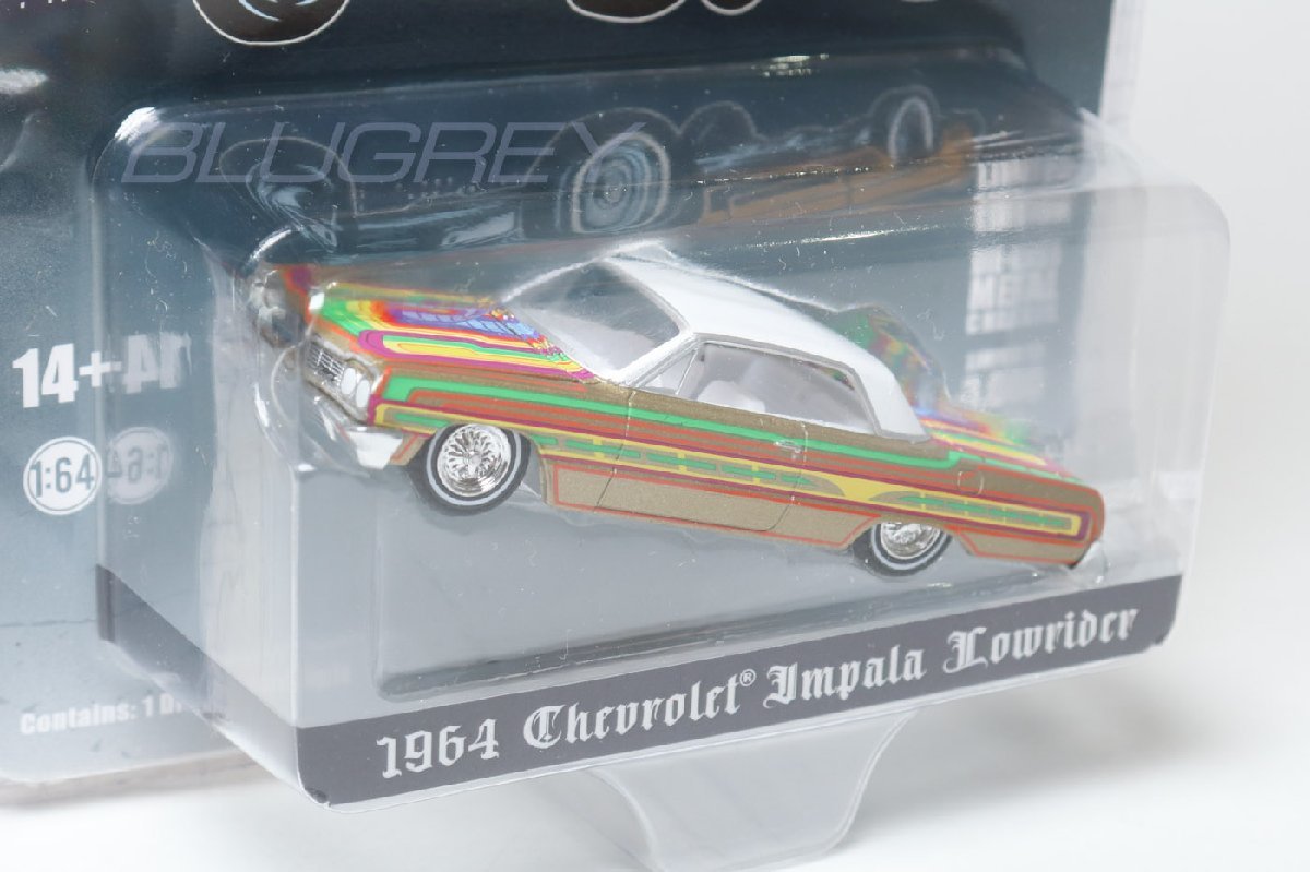 【アウトレット】グリーンライト 1/64 シボレー インパラ SS 1963 ローライダー ゴールド Greenlight Chevrolet Impala Lowriders 51551_画像2