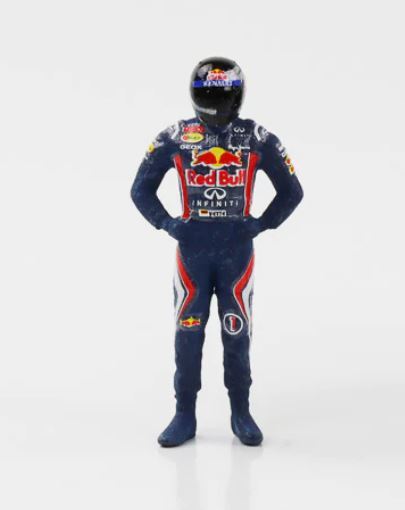 Cartrix 1/43 F1 ドライバー フィギア セバスチャン・ベッテル 2012 レッドブル Sebastian Vettel Red Bull Figure レジンモデルの画像2