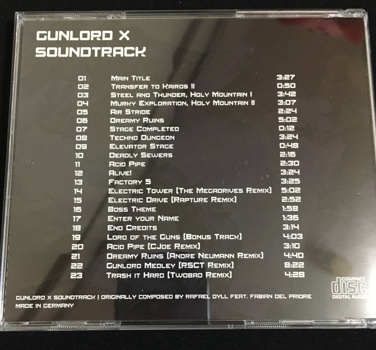 海外版CD Gunlord X Original Soundtrack ★ ガンロードX オリジナルサウンドトラック_画像2