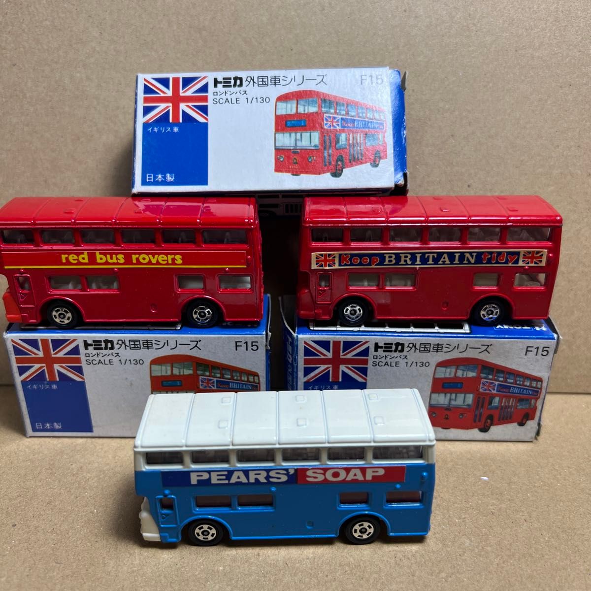 日本製 トミカ 青箱 ロンドンバス 3台セット