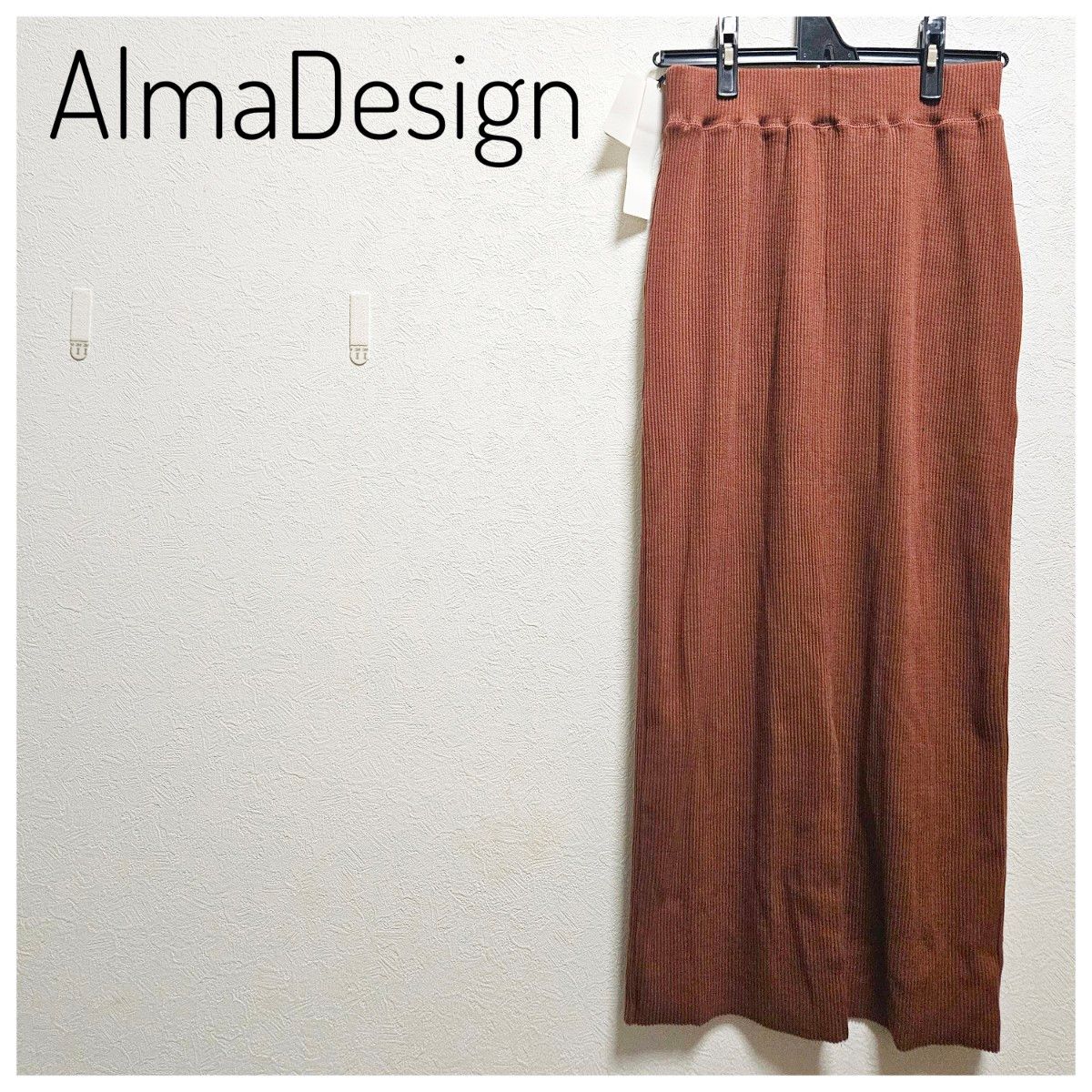 購入☆新品未使用AlmaDesign黒綿ワンピースMサイズ - マタニティ