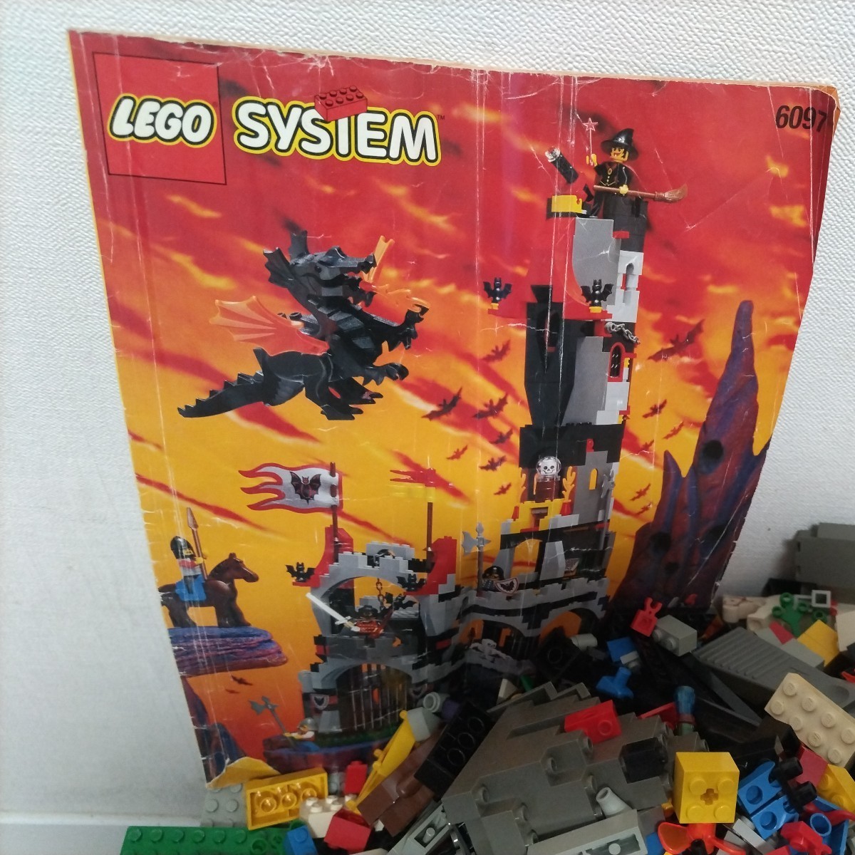 1円スタート レトロレゴ おまとめ LEGO SYSTEM 6097 6090 レゴブロック ジャンク 未検品 希少 部品取り 重さ約5キロ_画像5