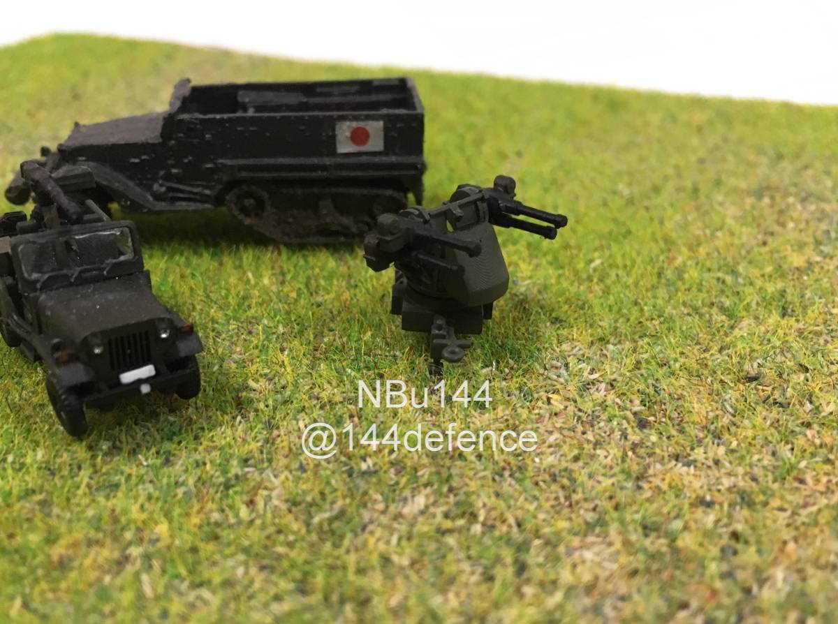 [1/144 America army, self ..]M55 four connected equipment against empty machine gun trailer 