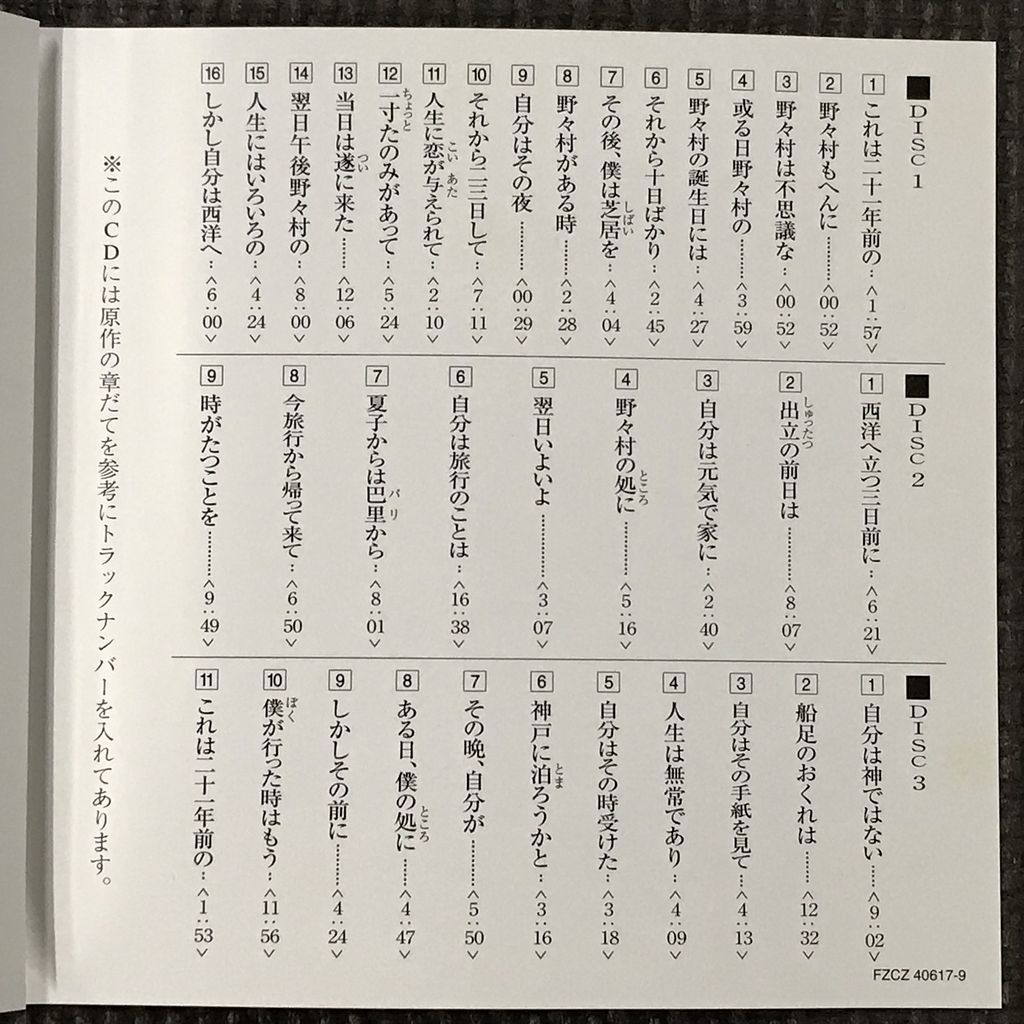 武者小路実篤 愛と死 3CD 朗読:寺田農の画像3