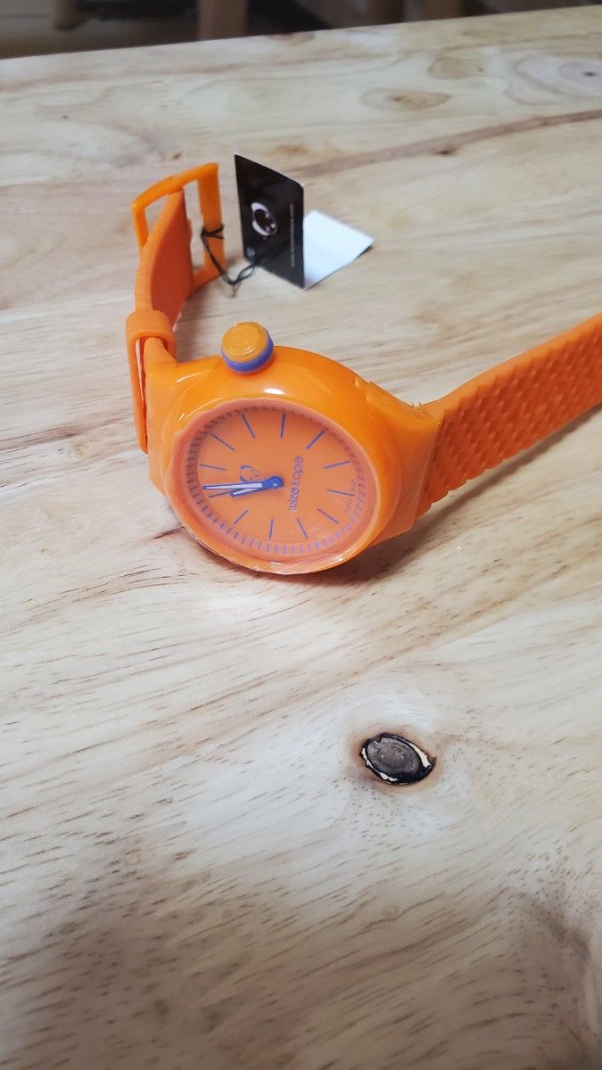 腕時計 wize and & ope  アナログ クオーツ 時計 オレンジ カラフル ポップ ビタミンカラー