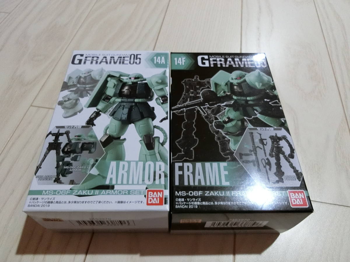 【未開封】ガンダム Gフレーム ザクⅡ　アーマーフレームセット　GUNDAM GFRAME ガンダム　ガンプラ　ガンダムGフレーム_画像1