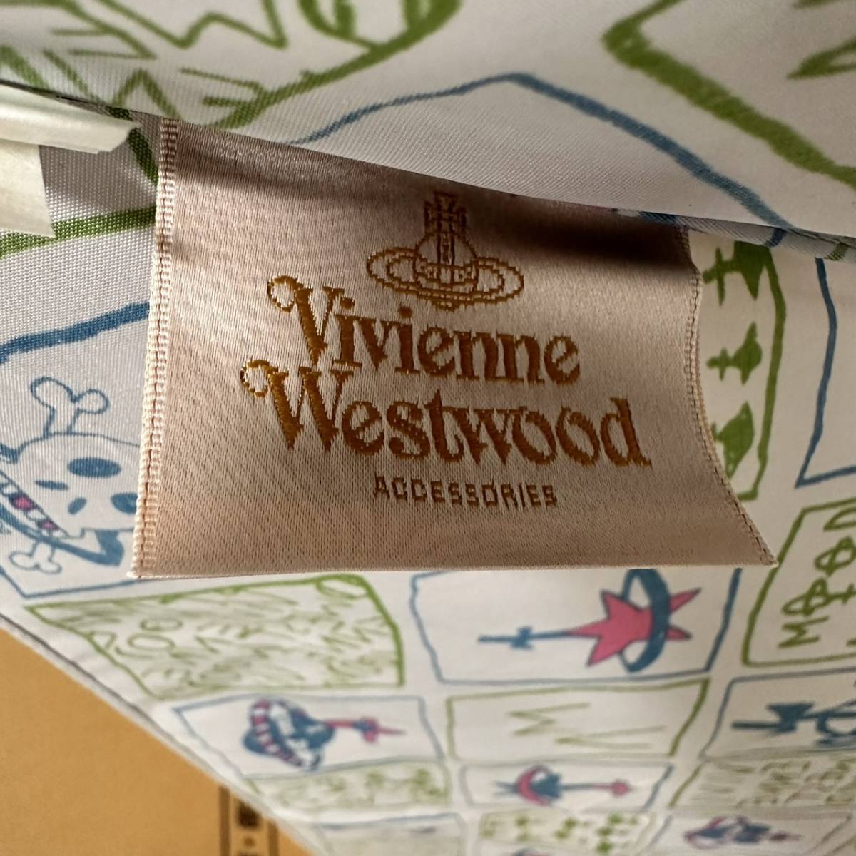 ★☆ Vivienne Westwood ヴィヴィアンウエストウッド　折りたたみ傘　宇宙　ドクロ#14396☆★_画像9