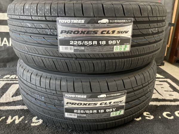 ◆在庫あり! 即納! 2本Set 225/55R18 225/55-18 TOYOプロクセスCL1 SUV エクストレイル エルグランド デリカD:5 D5 スバルXV アウトバック_画像1