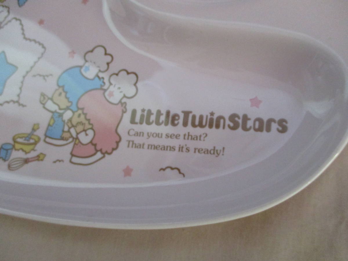 .] Little Twin Stars ki Kirara plate ceramics and porcelain. lunch plate *2013 year. . goods unused 