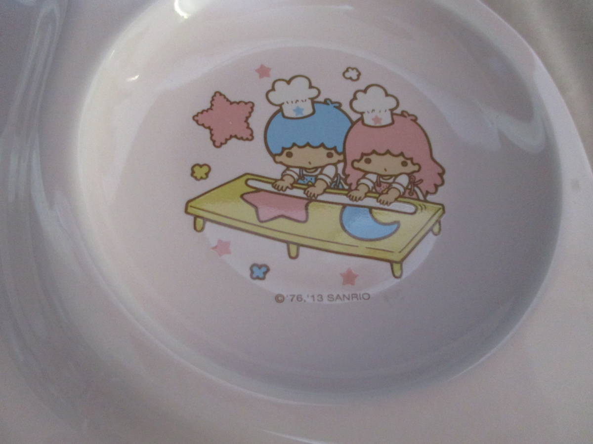 .] Little Twin Stars ki Kirara plate ceramics and porcelain. lunch plate *2013 year. . goods unused 