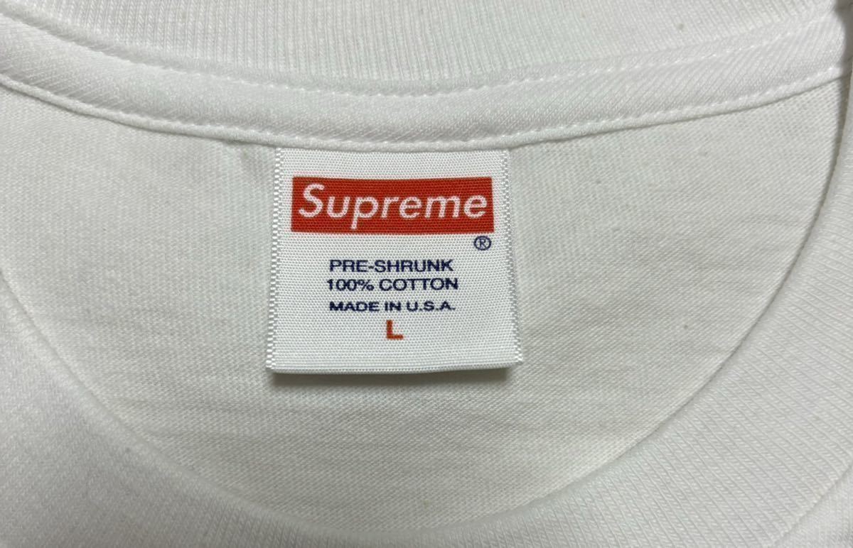 おまけ付き 新品未使用 Lサイズ Supreme Say No tee white シュプリーム 白 logo 半袖Tシャツ logo ロゴ spring sticker ステッカー