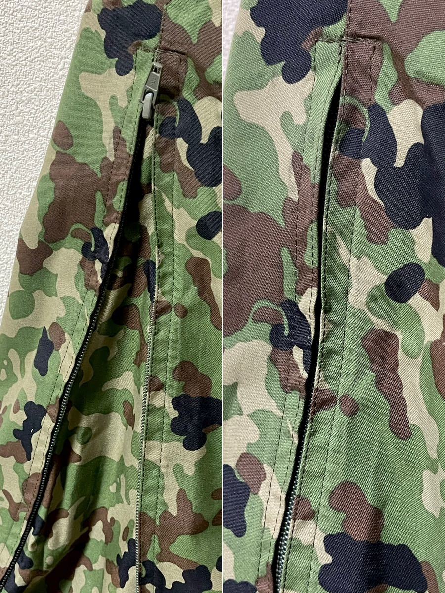 程度良品 陸上自衛隊 迷彩柄 迷彩服上下 防水加工/撥水加工 カッパ/ヤッケ サイズ:L サバゲー/個人装備※説明文必読_画像9