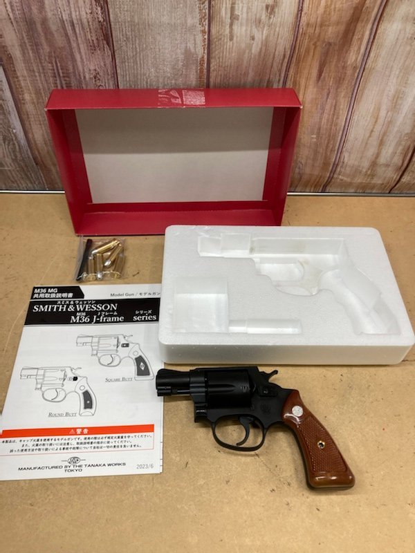 タナカ S&W .38 Chiefs Special (Pre-M36) 2 inch Square Butt ヘビーウェイト モデルガン 240205AG100467_画像1