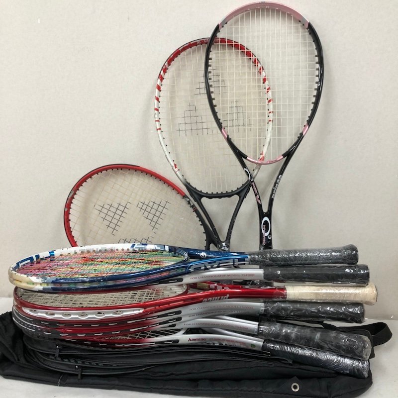 現状品 軟式 テニスラケット まとめ売り HEAD Kawasaki prince YONEX 他 231120SK301302_画像1