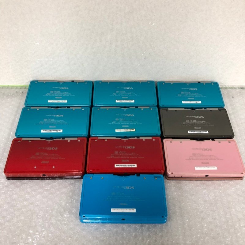 【ジャンク品】任天堂 Nintendo ニンテンドー 3DS CTR-001 本体 10点セット 初期化済 箱有 240122SK300344_画像3