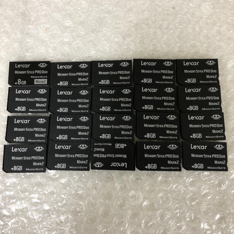 【ジャンク品】Lexar レキサー memory stick pro duo 8GB 20枚 初期化済 240226SK750143_画像1