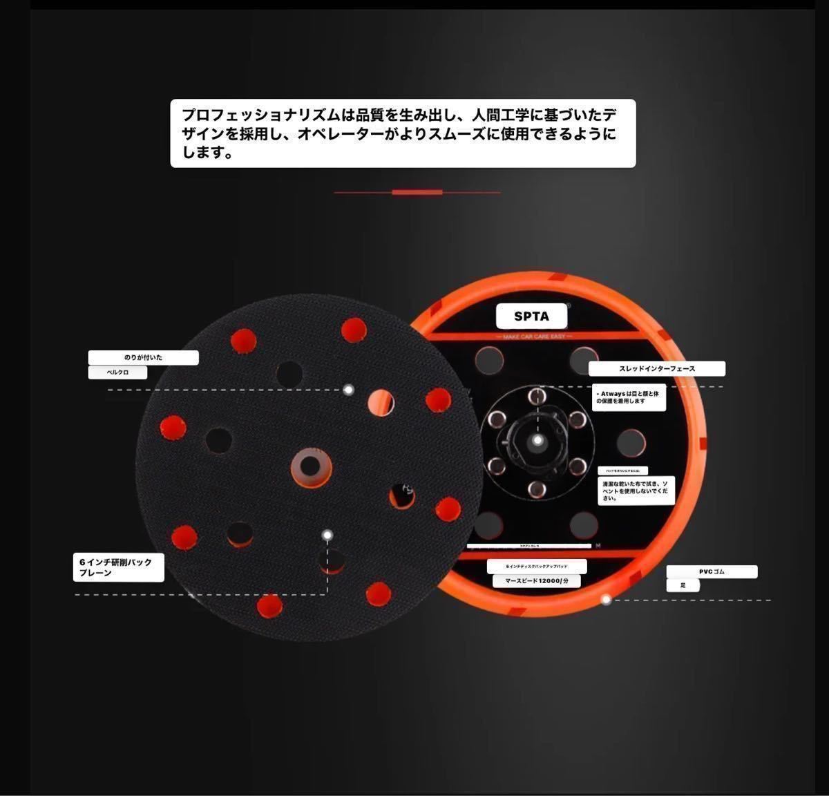 SPTA 5インチ バッキングプレート マジックパッド_画像4