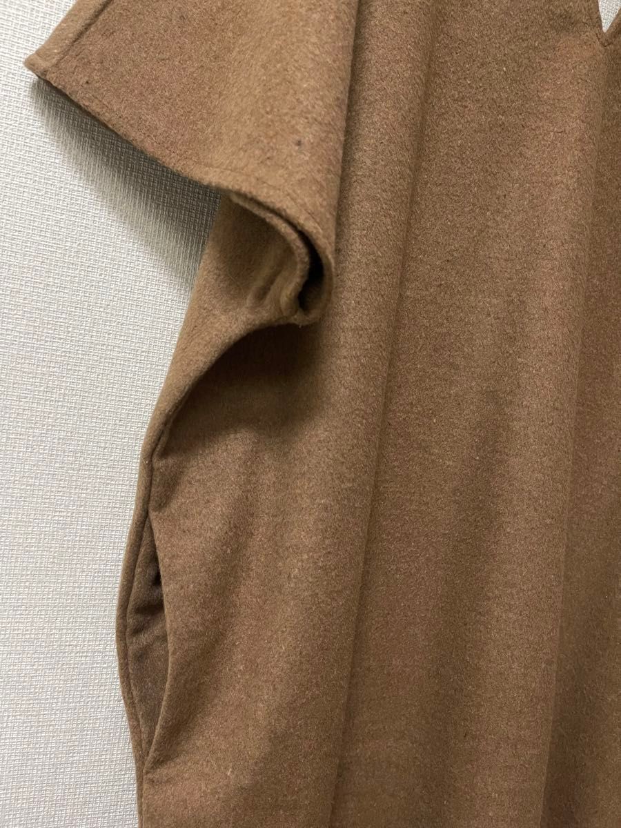 展示品サンプル フェルトのような織布のワンピース9号とありますがかなりゆったりフリーサイズのよう｡