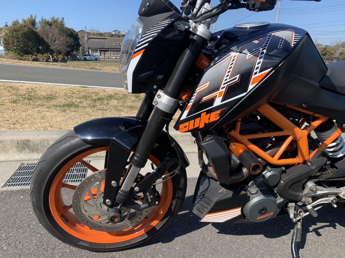 値下げしました KTM DUKE250点検済 すぐ乗れます 自賠責付 千葉 デューク250ABS 乗って帰れますの画像6