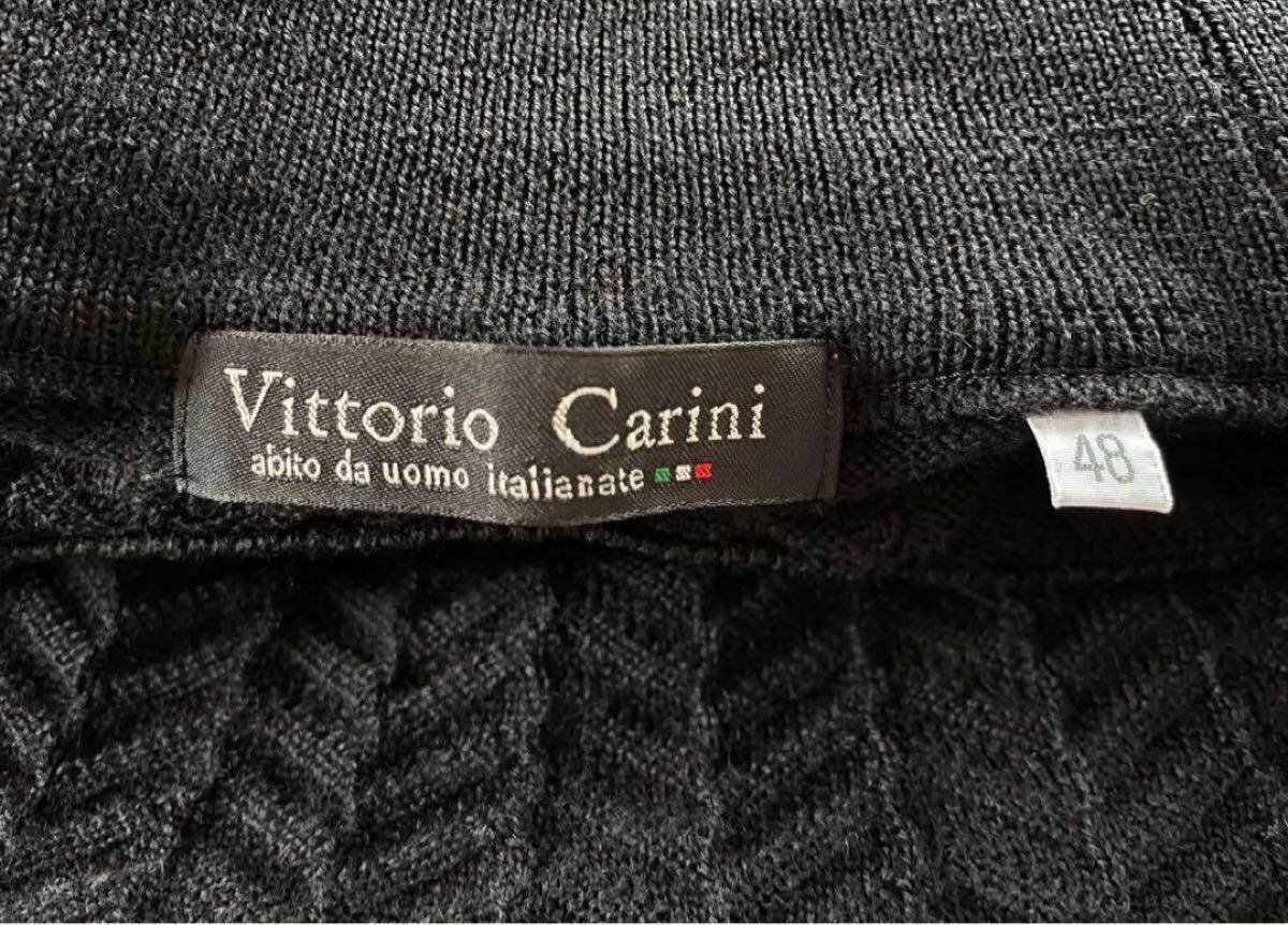 【美品】Vittorio Carini ヴィットリオカリーニ ウール100 XL ニット セーター トップス 