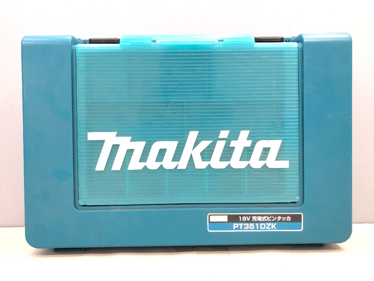 〇 makita マキタ 18V 充電式ピンタッカ PT351DZK ネイル付き 同梱不可 1円スタート_画像1