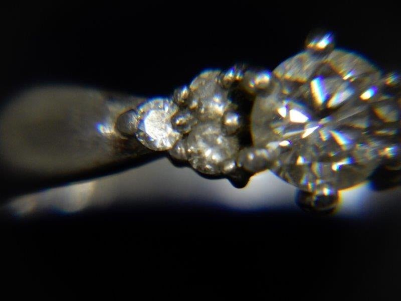 一粒D 0.37ct 総重量4.9g Pt900 プラチナ ダイヤモンド リング 指 0220W4G_画像7