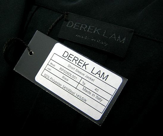 ITALY製 DEREK LAM デレクラム Short Sleeve Jacket ショートスリーブジャケット_画像6