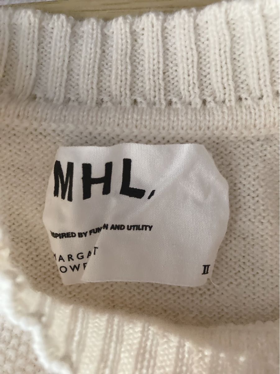 MHL マーガレットハウエル　毛　ニット　セーター　アイボリー　日本製