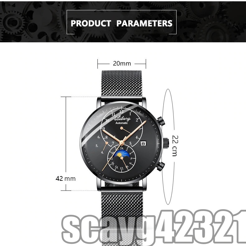 目玉◎【日本未発売品】最落なし【AILANG】最新モデル 腕時計 Steel Diesel Watch Quartz ブラック オマージュwatch_画像3