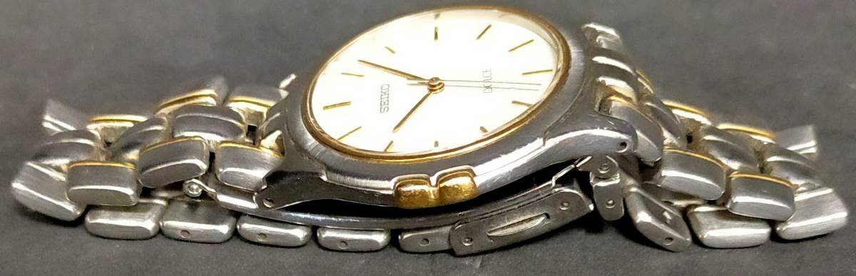 腕時計 SEIKO DOLCE 8J41-6140 アイボリー文字盤 クォーツ 稼働品 セイコー ドルチェ_画像4