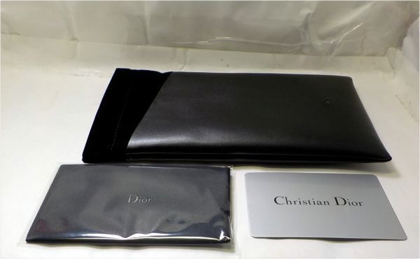 Dior　ディオール　スリムメガネケース　ブラック　バネ口金具_画像1