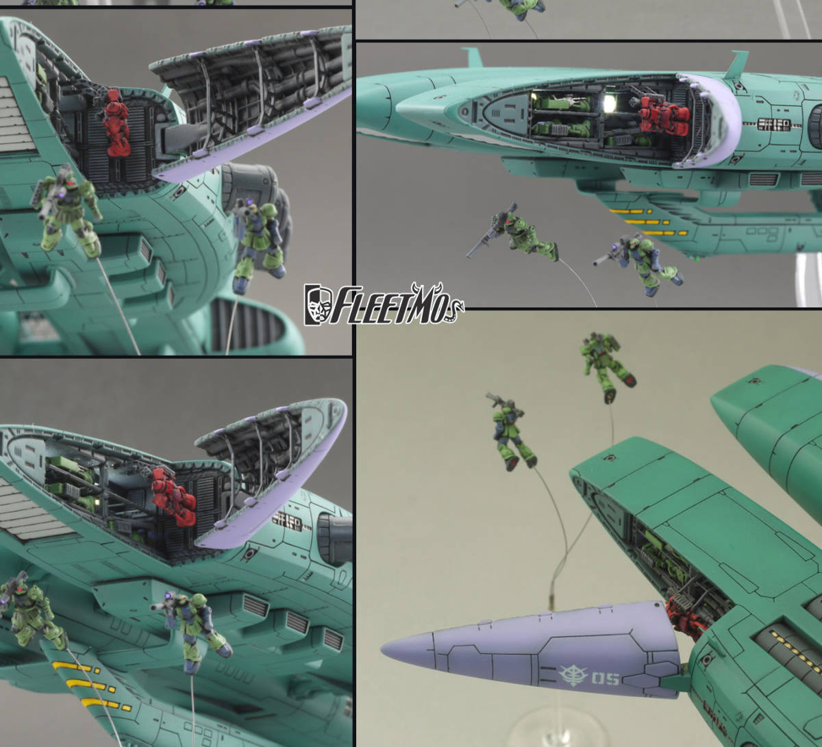 FLEETMO 1/1700 パプア級 補給艦 ガレージキット ザク6機付属 FLEETMO 1/1700 パプア級 補給艦 ガレージキット ザク6機付属