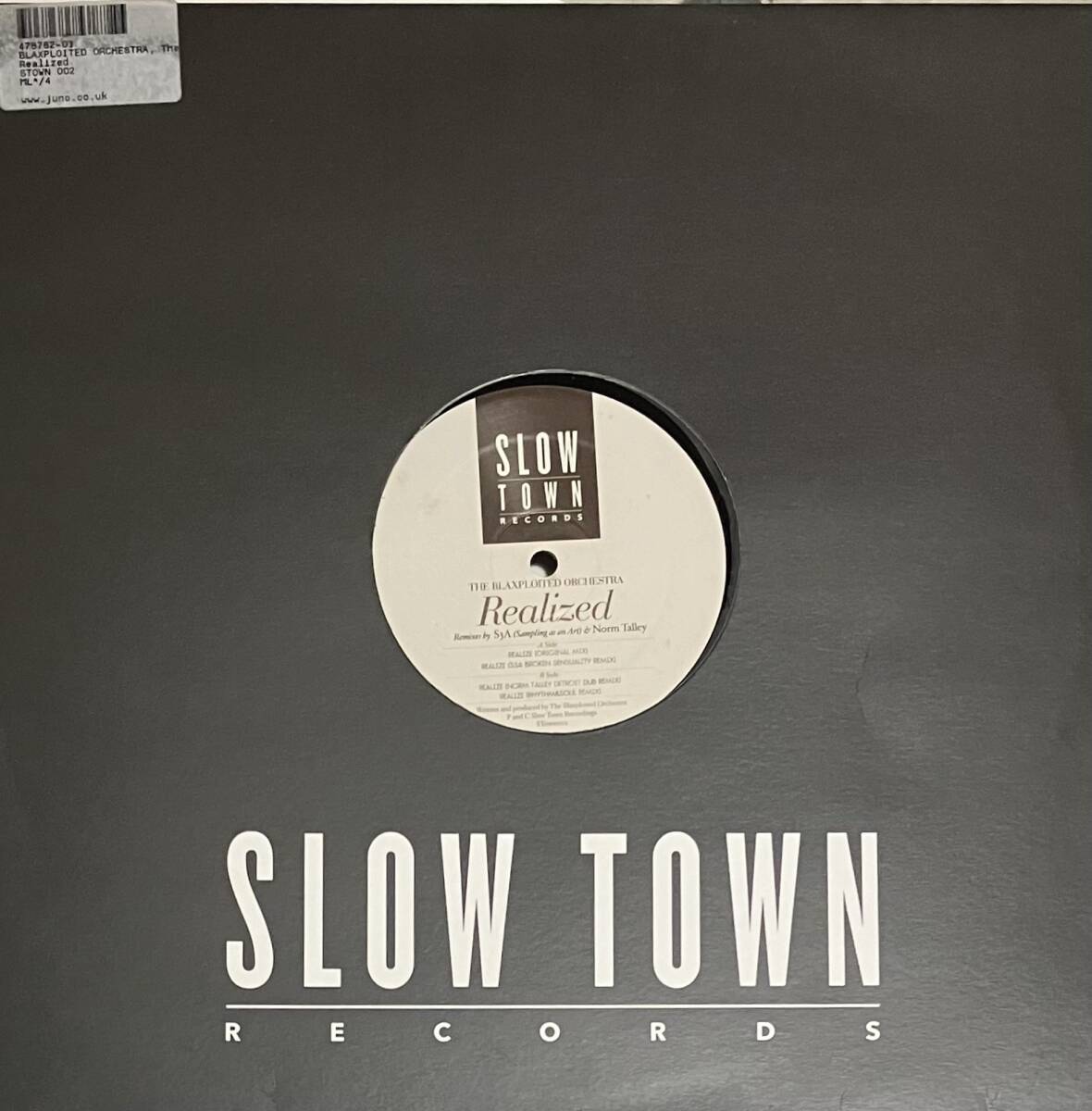 [ 12 / レコード ] The Blaxploited Orchestra / Realized ( Deep House ) Slow Town Records - STown002 ディープ ハウス_画像1