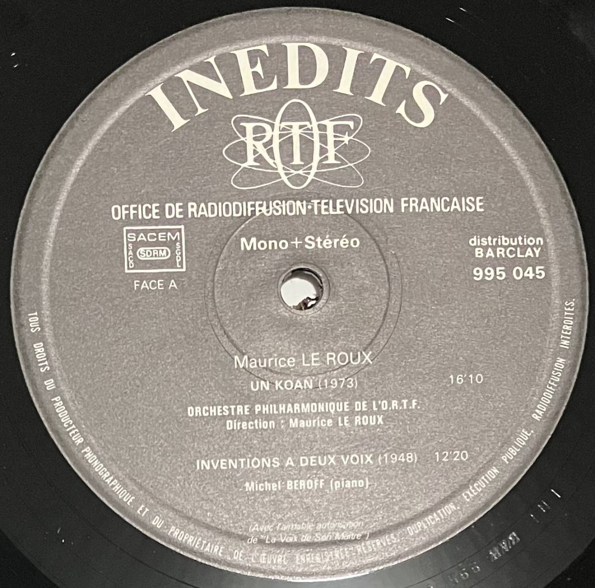 [ LP / レコード ] Maurice Le Roux / Un Koan - Inventions A Deux Voix - Au Pays de la Magie ( Contemporary ) 現代音楽_画像3