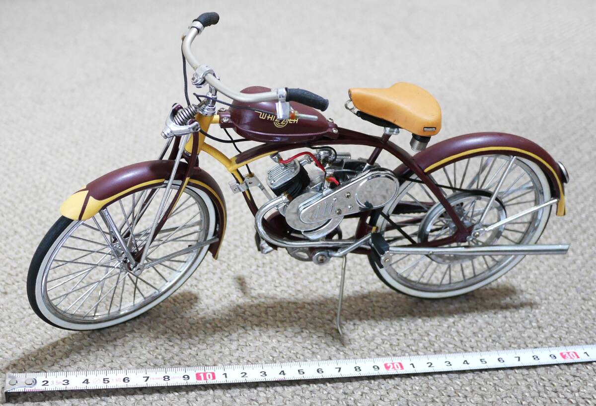 ビンテージバイク　Whizzer 1948 Motorbike 　1/6　金属製　ジャンク扱い_画像3