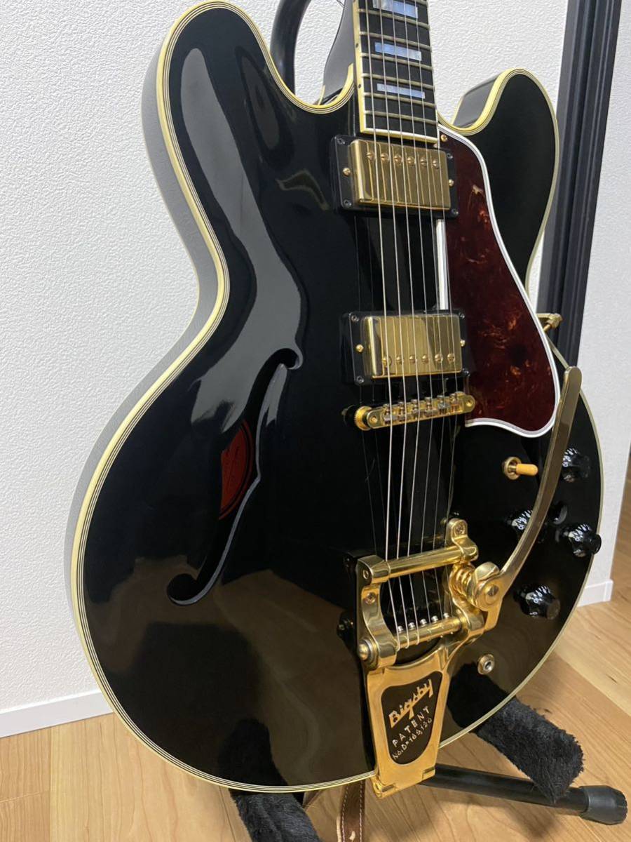 Gibson ES-355 Bigsby Gloss Ebony 2015 year made 
