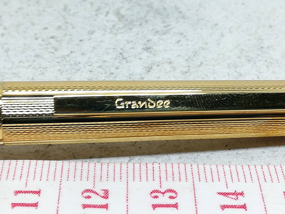 B12-240　PILOT/パイロット　万年筆　CUSTOM GRANDEE/カスタムグランディー　22KGP　ペン先14K　字幅F【中古品】_画像8