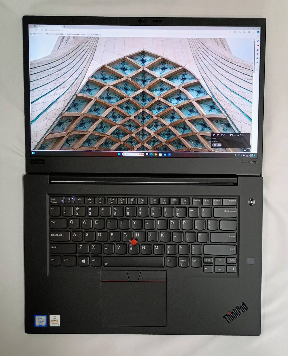 ジャンク扱い ThinkPad X1 Extreme Gen2 - MS Office 2021 - CPU i7 / MEM 32GB / SSD 2TB / Win10-11 Pro_画像5