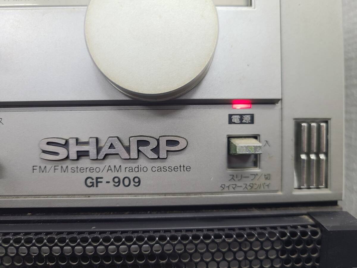 ■3977■ SHARP THE SEACHER-W GF-909 シャープ ザ・サーチャー ラジカセ【取説付き】_画像2