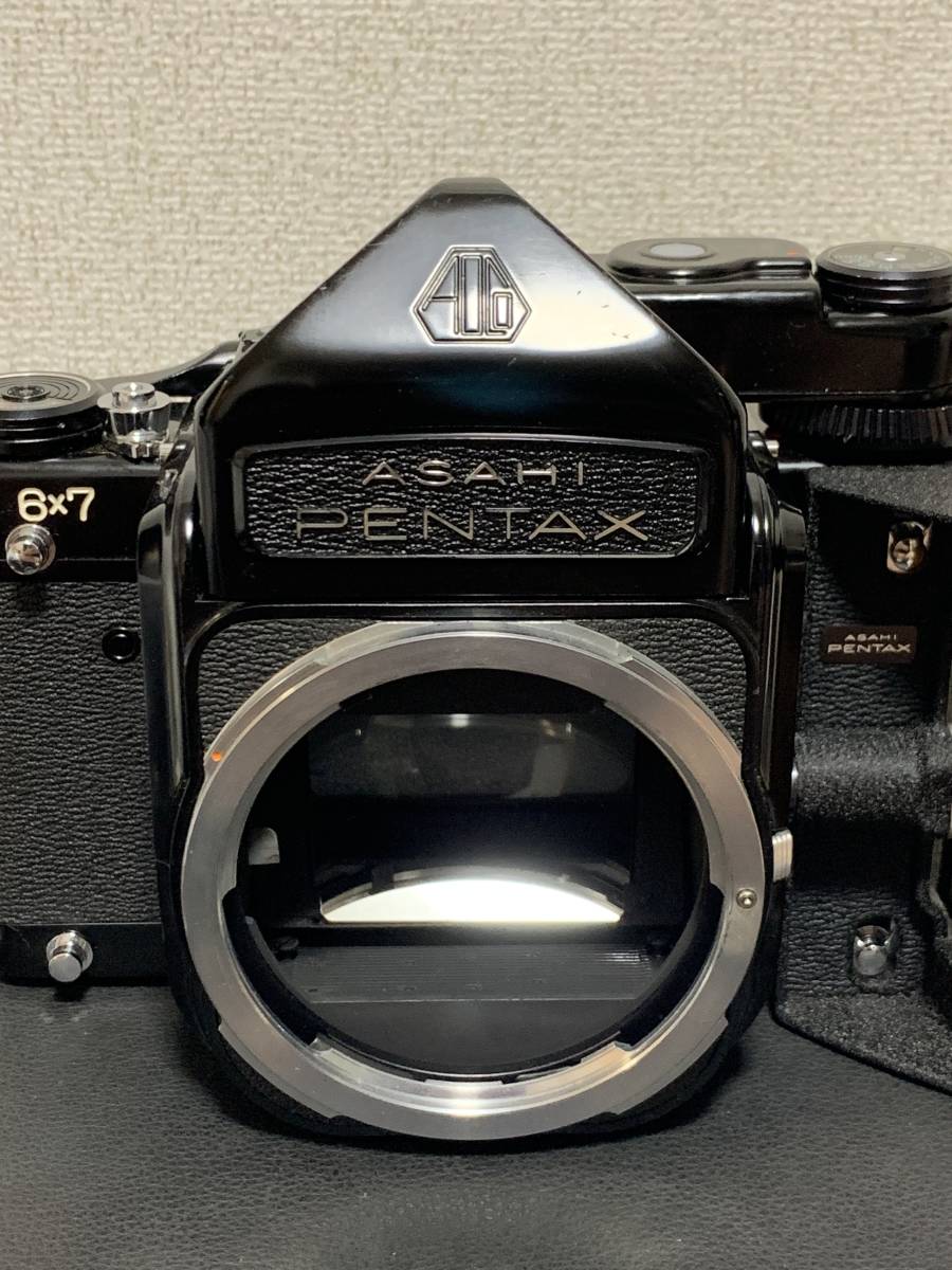 PENTAX 6x7・Super-Multi-Coated TAKUMAR/6x7 1:2.4/105 ケース付 中古カメラ【福CR-806】_画像3