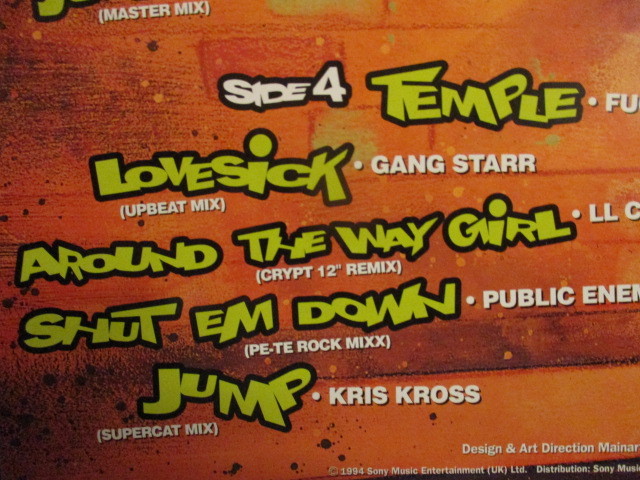 VA ： Rap Attack 2LP (( House Of Pain - Jump Around / Kris Kross - Jump (Supercat Mix) / Run DMC - Walk This Way / ATCQの画像5