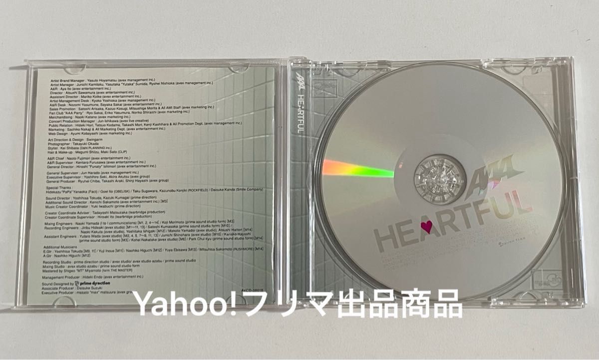 AAA HEARTFUL CD アルバム 初回盤 ブックレット フォトブック Nissy 西島 宇野 浦田 日高 與 末吉 伊藤