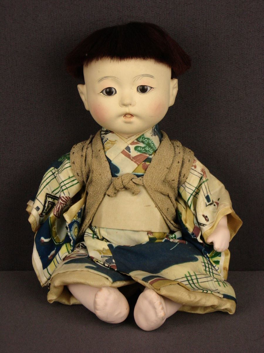 抱き人形　日本人形　男の子　昭和レトロ／検索：昭和レトロ　日本人形　市松人形_画像1