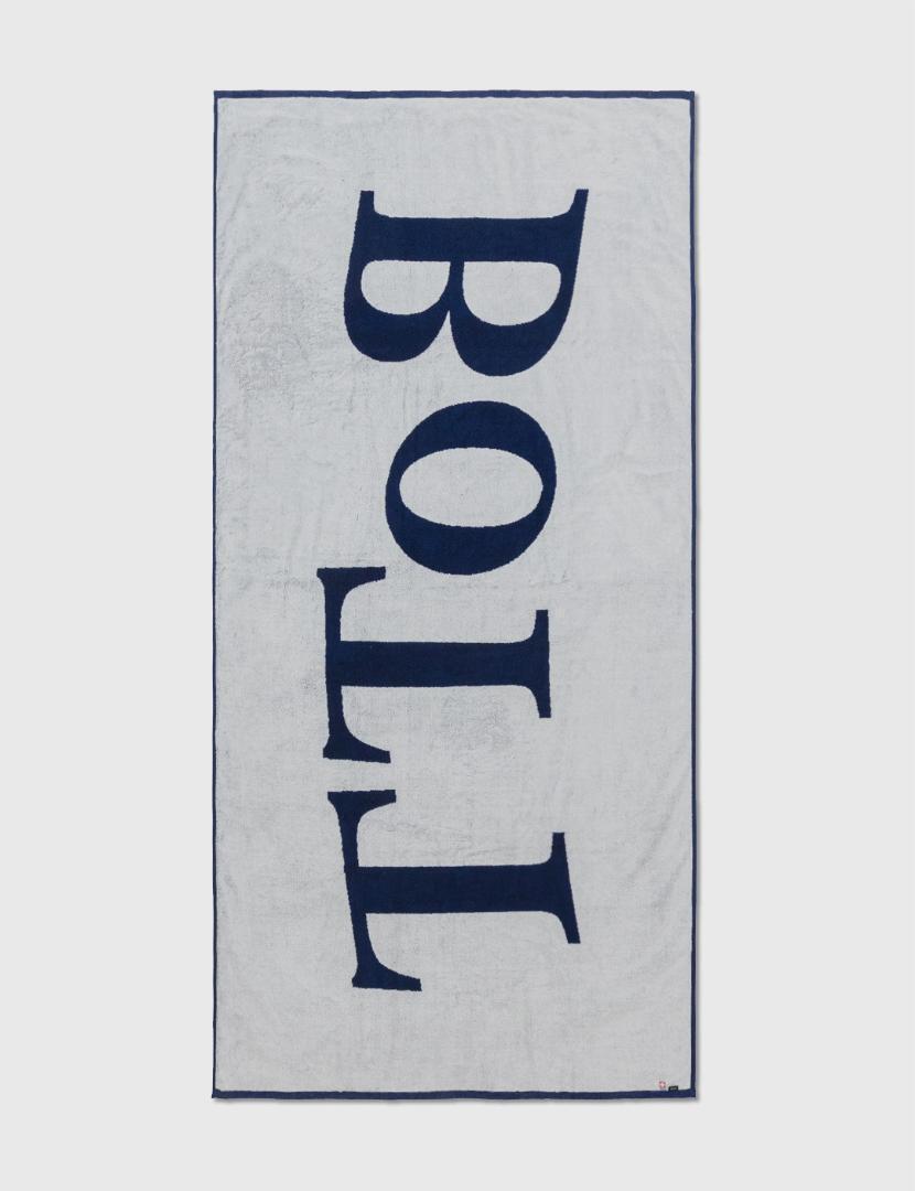新品 BOTT X 今治タオル OG ネイビー ロゴ ビーチタオル ボット コラボ ブランケット 