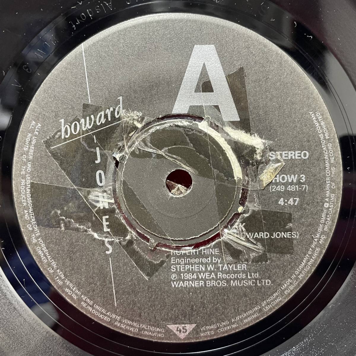 ◆欧州7”s◆HOWARD JONES◆HIDE AND SEEK◆_画像4