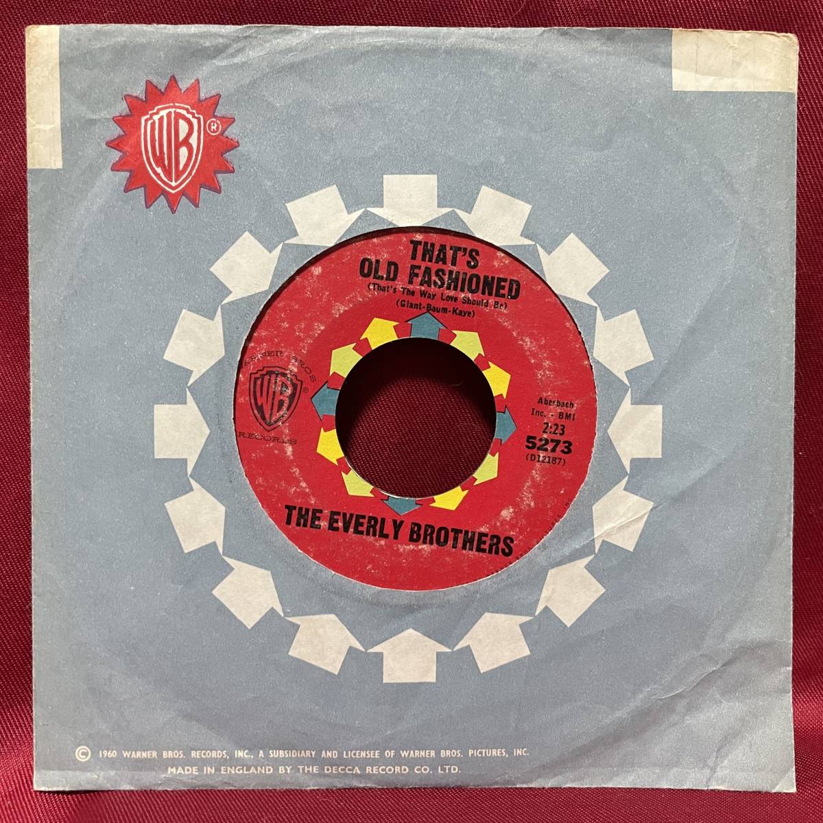 ◆USorg7”s!◆THE EVERLY BROTHERS◆THAT'S OLD FASHIONED◆_画像3