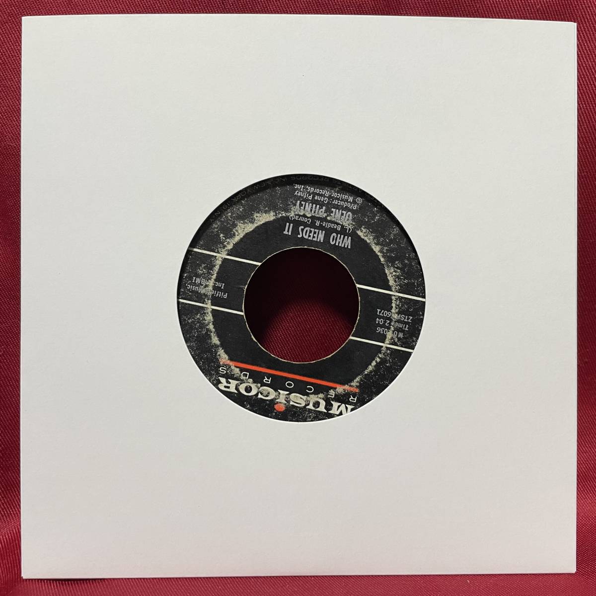 ◆USorg7”s!◆GENE PITNEY◆THAT GIRL BELONGS TO YESTERDAY◆_画像4