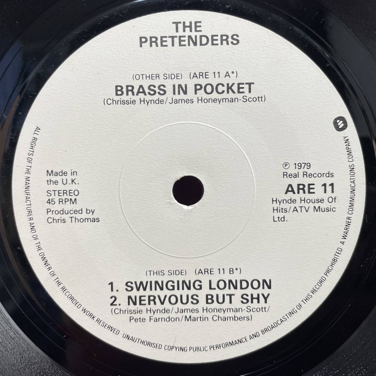 ◆UKorg7”s!◆PRETENDERS◆BRASS IN POCKET◆の画像5